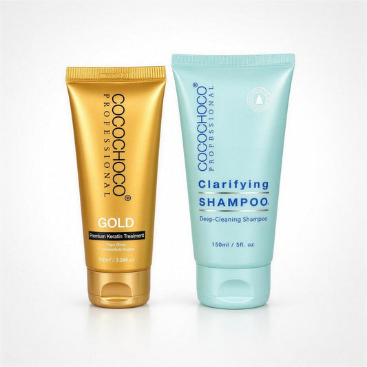 Glans och lyx Startpaket med Gold och Clarifying Shampoo