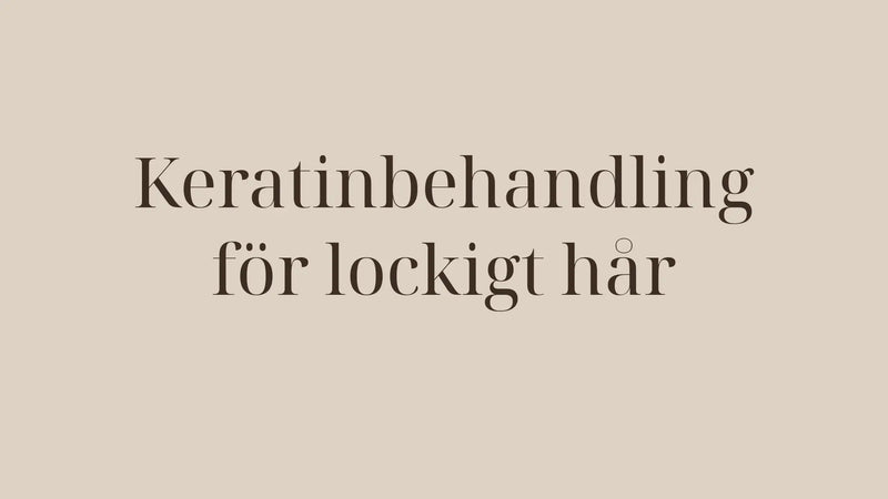 Keratinbehandling för lockigt hår med Cocochoco