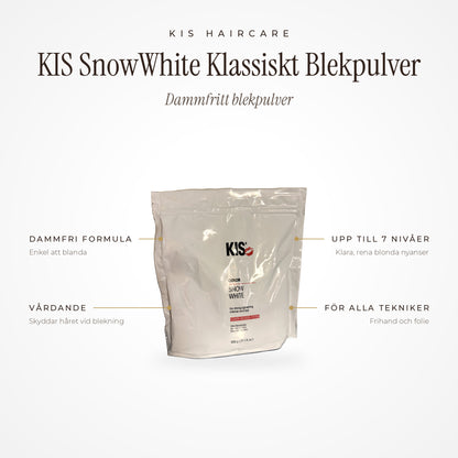 Fördelar: KIS SnowWhite blekpulver