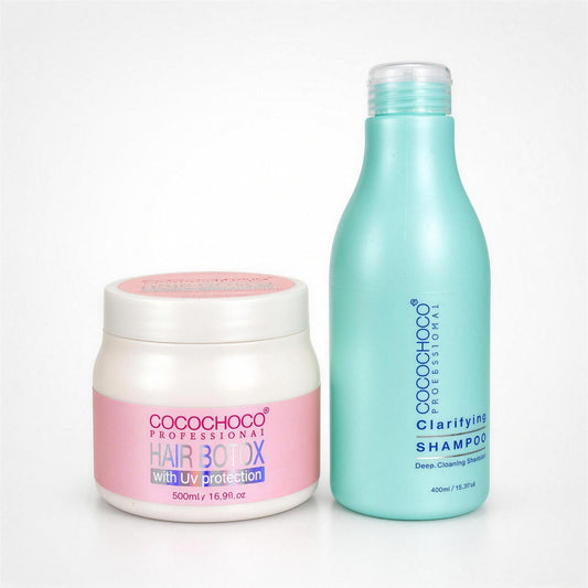Hair Botox Proffspaket med Hair Botox 500 ml och Clarifying Shampoo 400 ml
