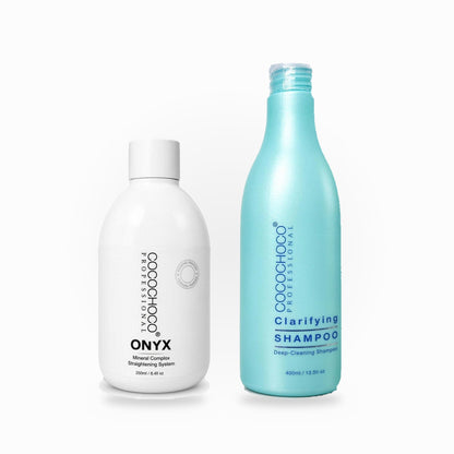 Keratinbehandling kit: Cocochoco Onyx 250 ml + Clarifying Shampoo 400 ml