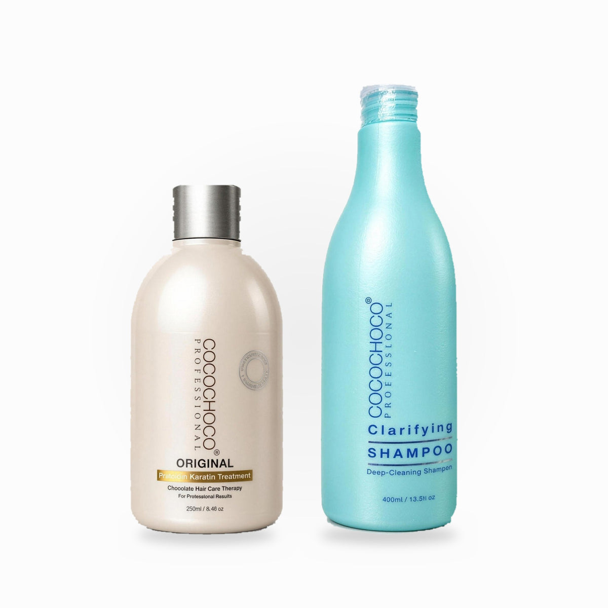 Keratinbehandling kit: Cocochoco Original 250 ml + Clarifying Shampoo 400 ml