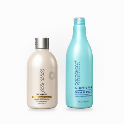 Keratinbehandling kit: Cocochoco Original 250 ml + Clarifying Shampoo 400 ml